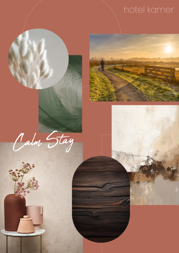 hotel kamer moodboard